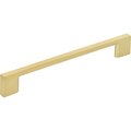 Jeffrey Alexander 160 mm Center-to-Center Brushed Gold Square Sutton Cabinet Bar Pull 635-160BG